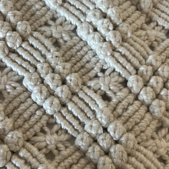 Boho White Throw Pillow Cover - Picture 10 of 10